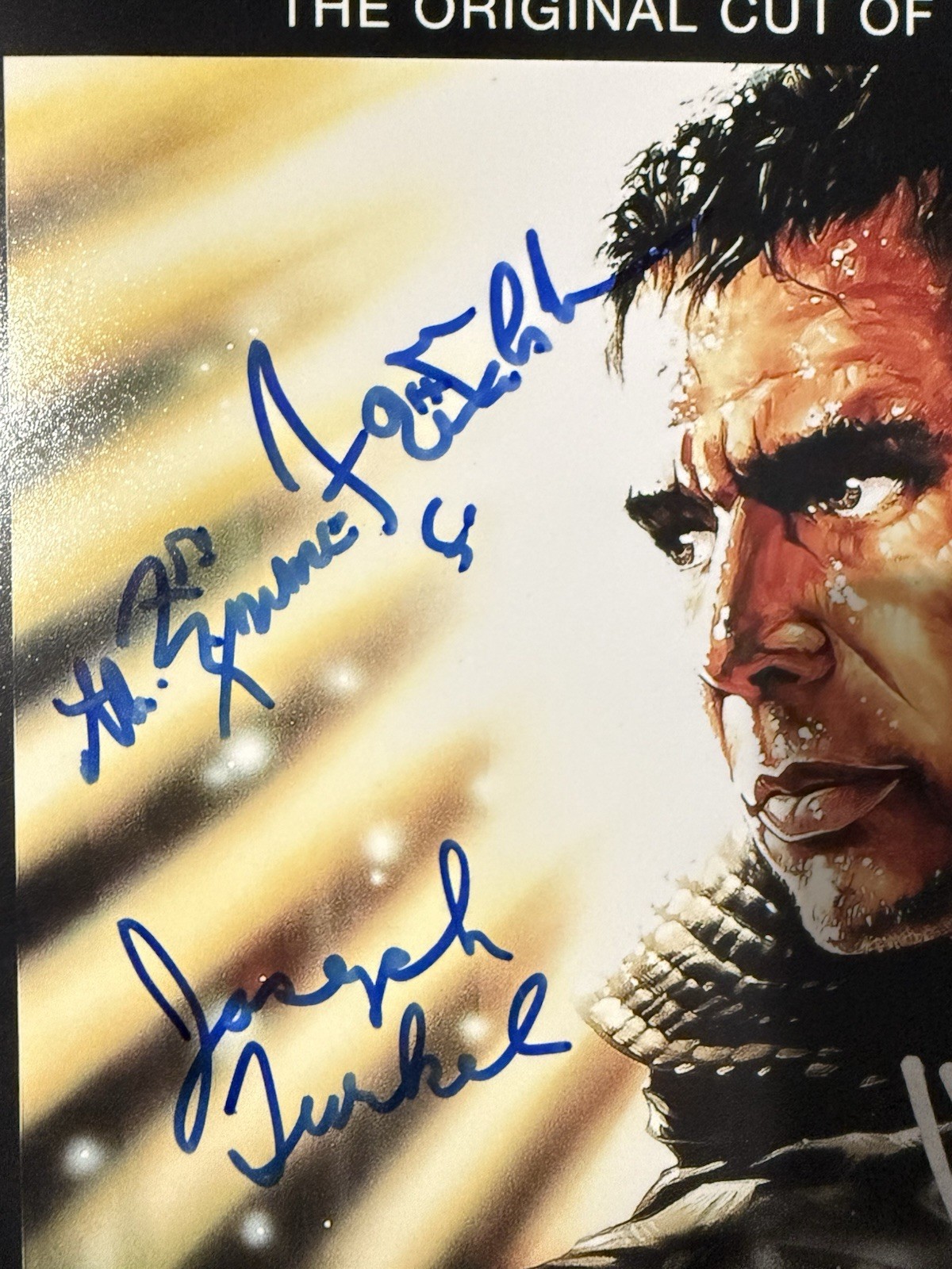 HARRISON FORD JAMES HONG EMMETT WALSH +1 BLADE RUNNER AUTOGRAPH 12×18 PHOTO BAS