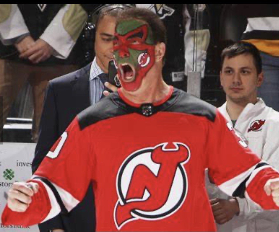 Patrick Warburton Signed Autographed Puddy New Jersey Devils Jersey Seinfeld Psa