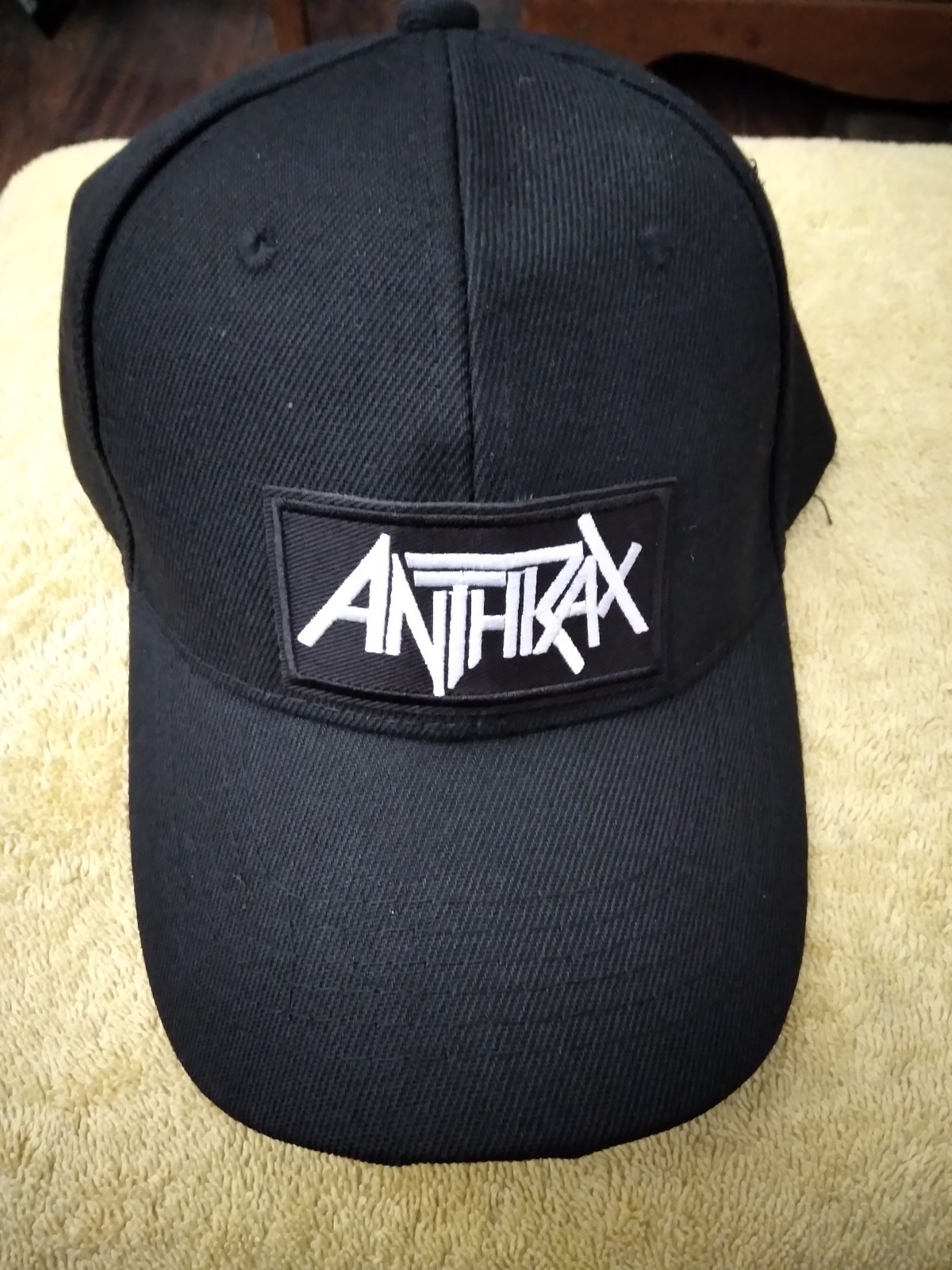 Anthrax Hat One Size Fits All Adjustable Strap Black New