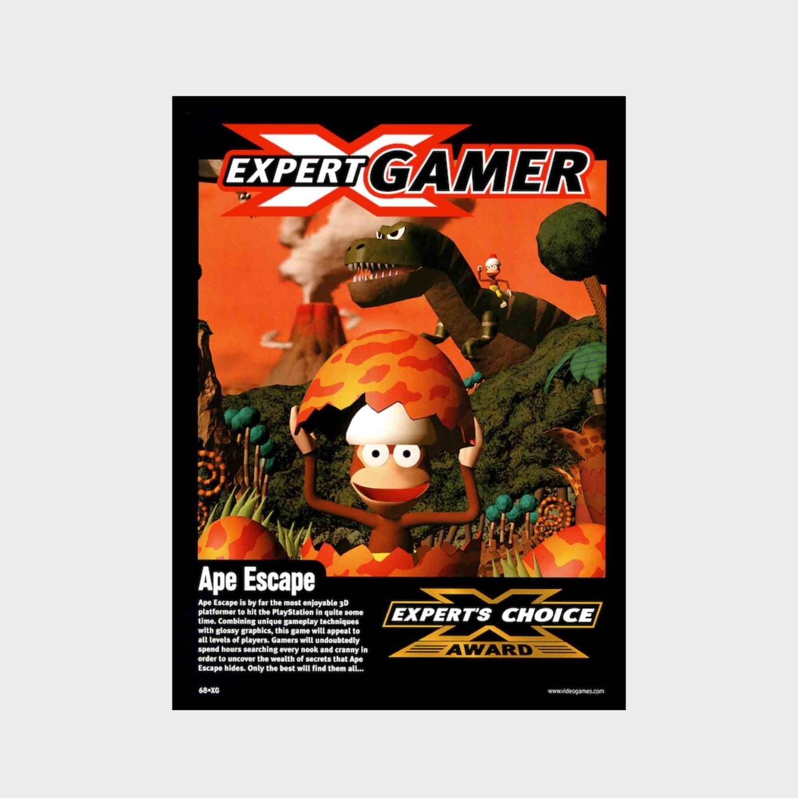 Poster Ape Escape Sony Playstation PS1 PremiumGlossy Unframed Poster Print G3114