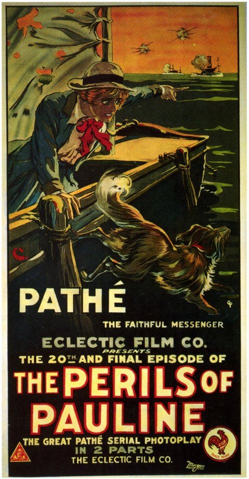 THE PERILS OF PAULINE Movie POSTER 27×40 Pearl White Crane Wilbur Paul Panzer