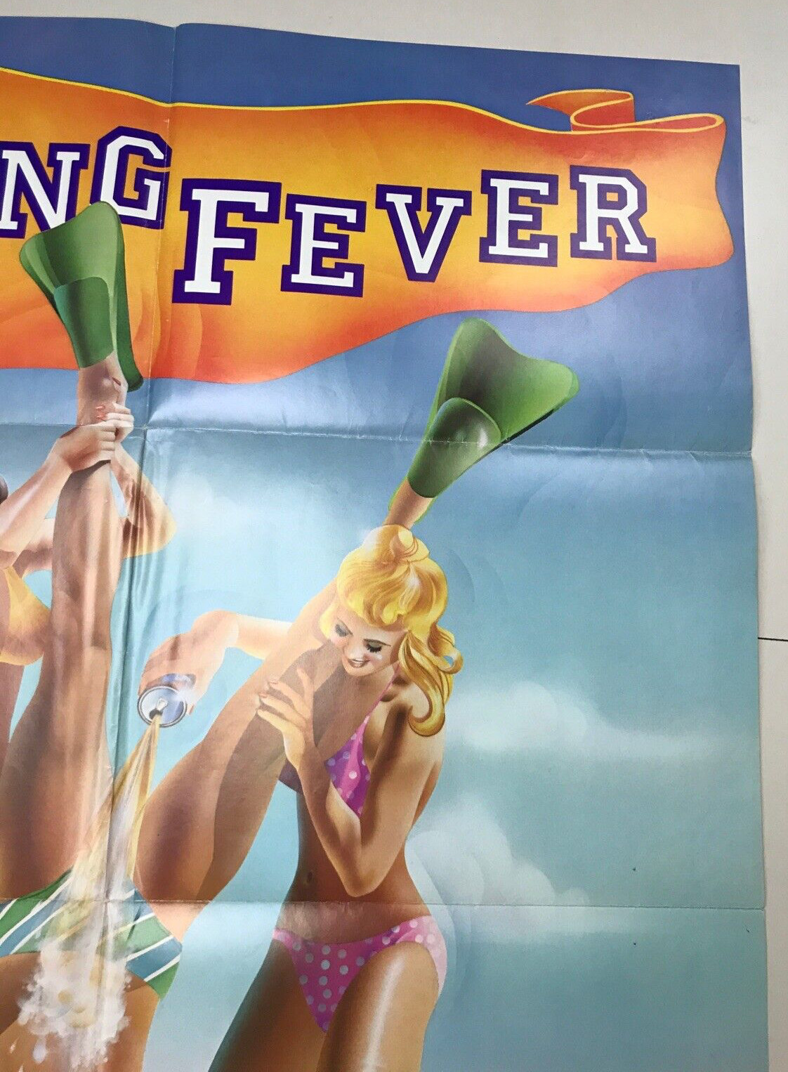 Spring Fever 1982 folded one sheet movie poster 27×40