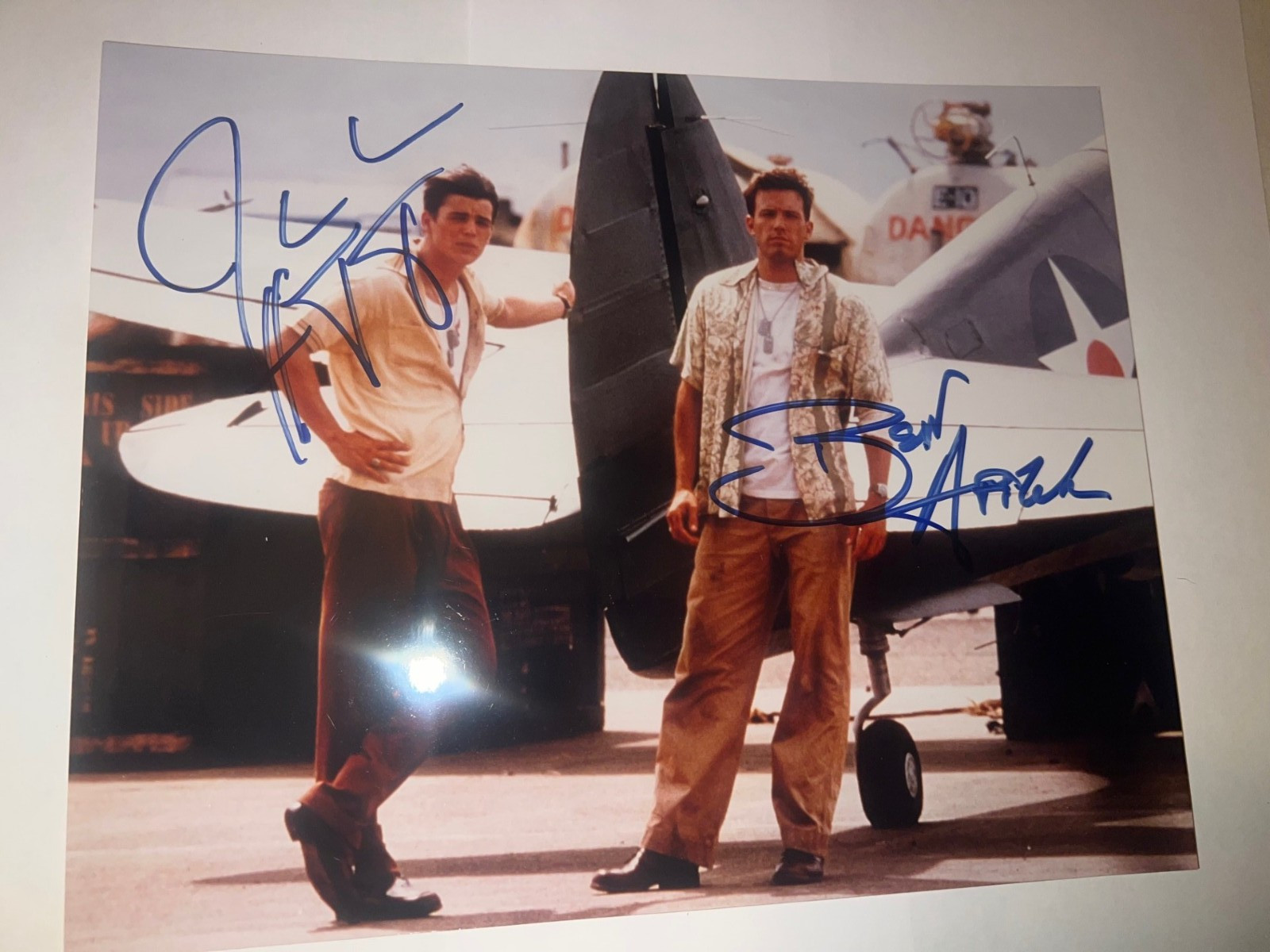 Autographed photo: Pearl Harbor 2001 Josh Hartnett & Ben Affleck 8×10 authentic