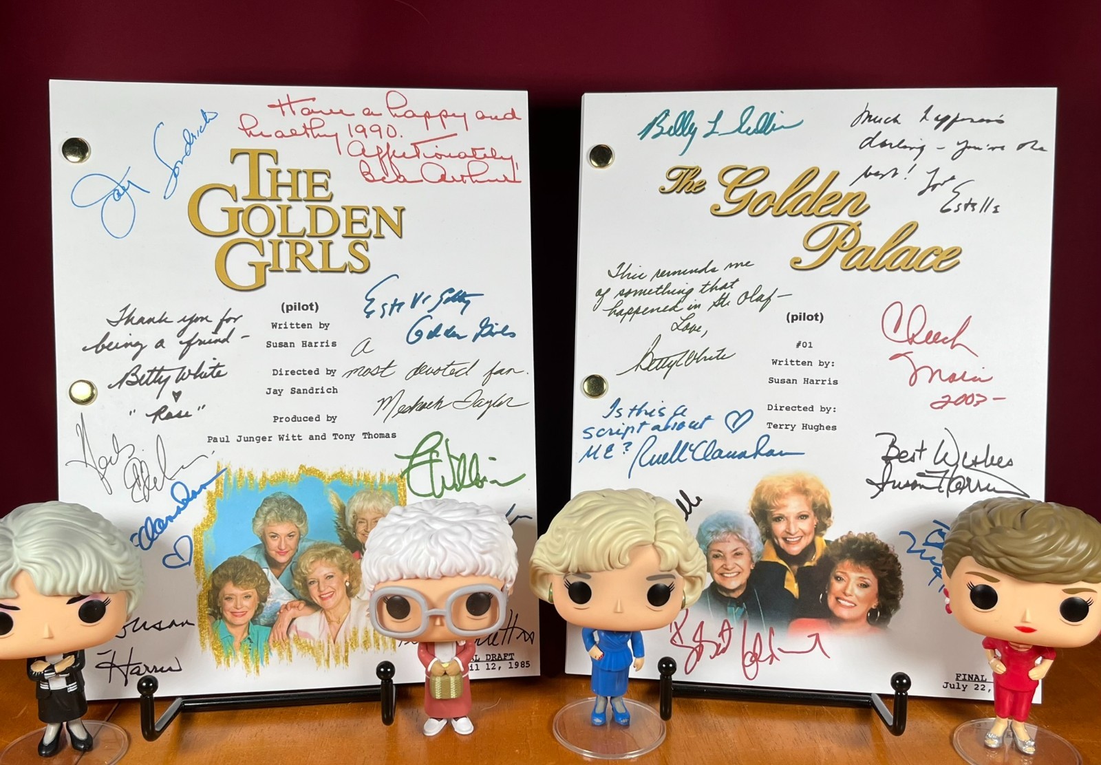 Golden Girls & Golden Palace Pilot Scripts Signed- Autograph Reprints