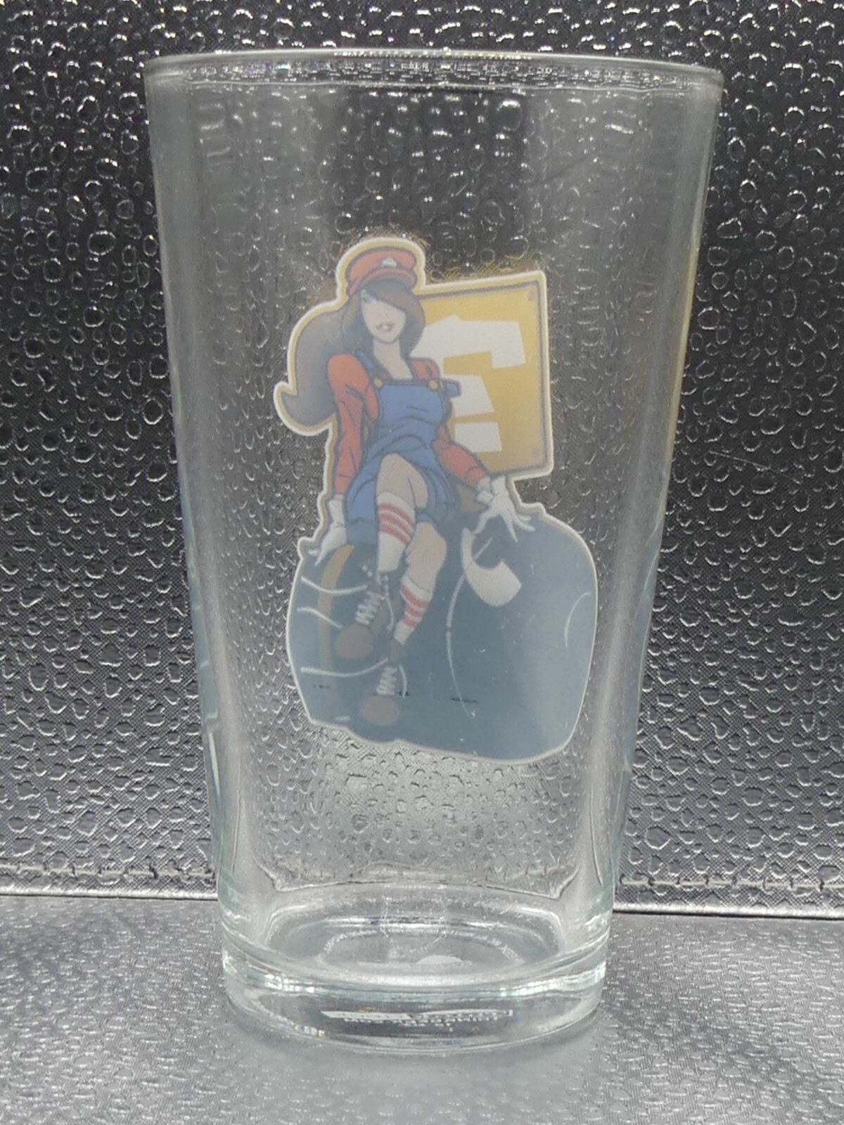 Super Mario Bombshell Female Bullet Question Mark Gaming Think Geek Pint Glass