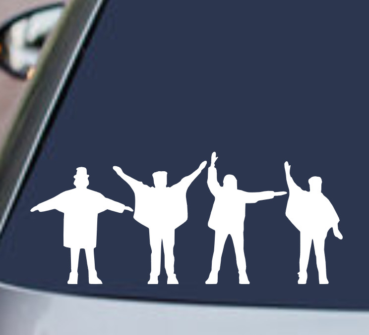 THE BEATLES Vinyl Decal Sticker Car Window Bumper MUSIC ROCK BAND HELP! LOGO JDM