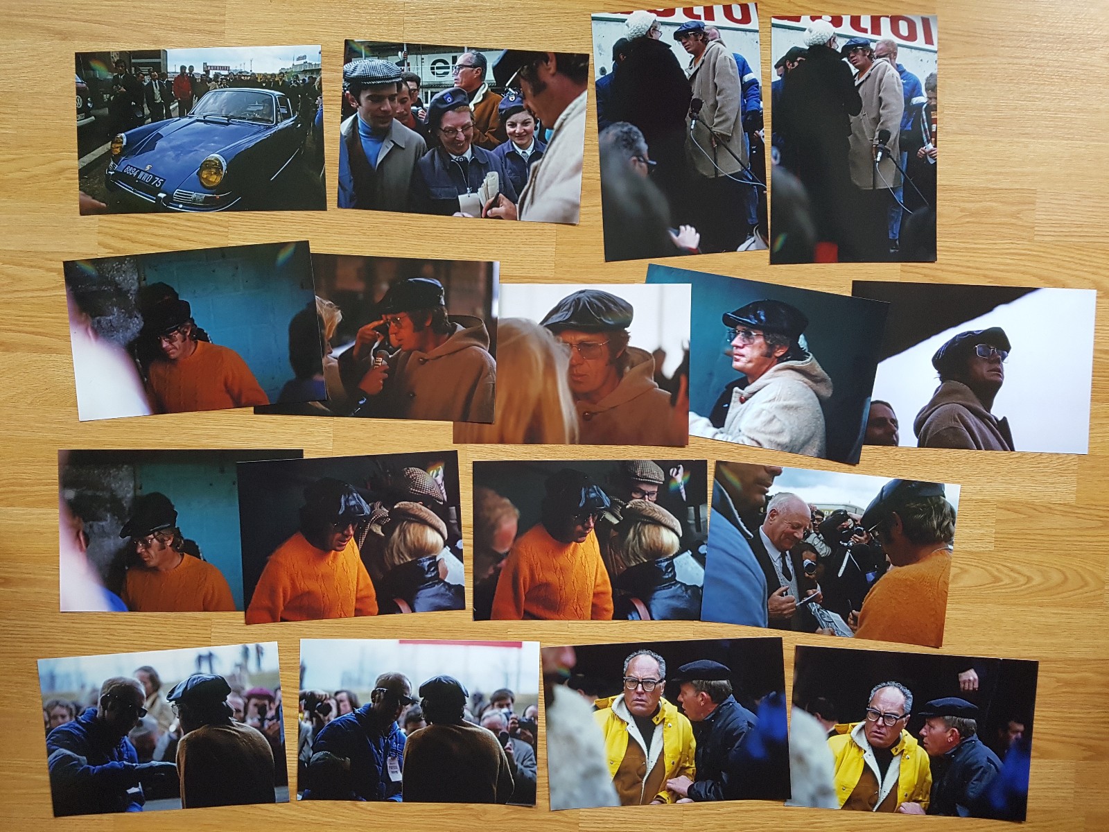 Steve McQueen filming LE MANS Sturges 17 scarce 8×12 candid stills PORSCHE 917