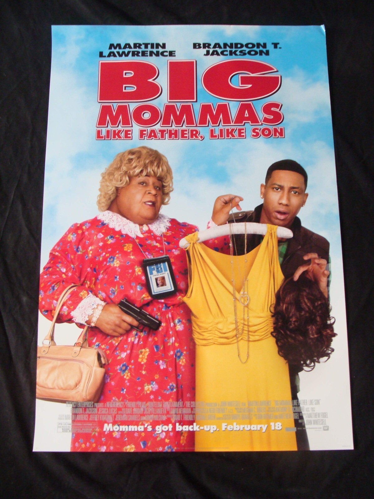 BIG MOMMAS LIKE FATHER LIKE SON movie poster MARTIN LAWRENCE Original DS O