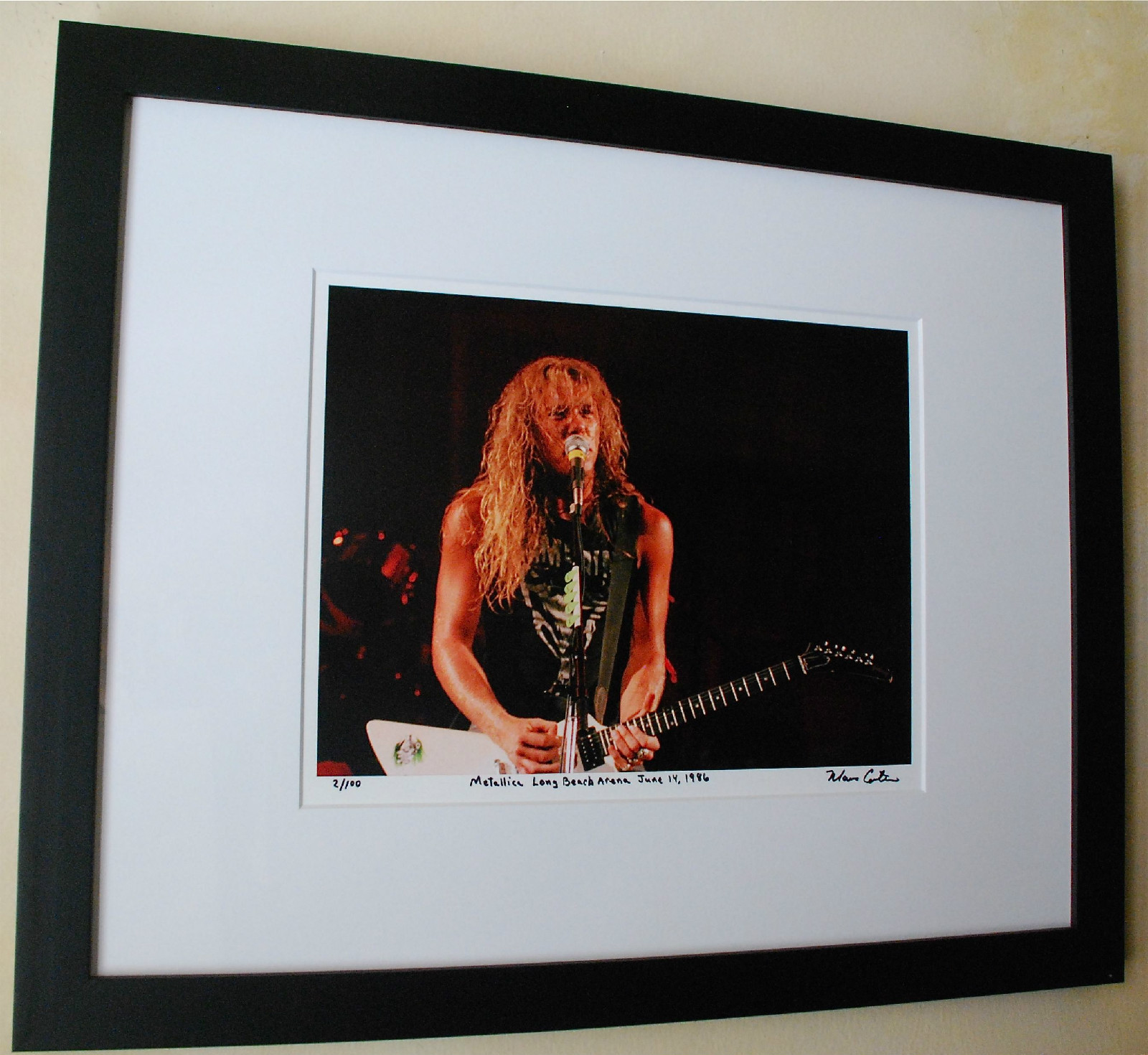 Metallica James Hetfield Long Beach Arena June 14, 1986 fine art photo #11/100