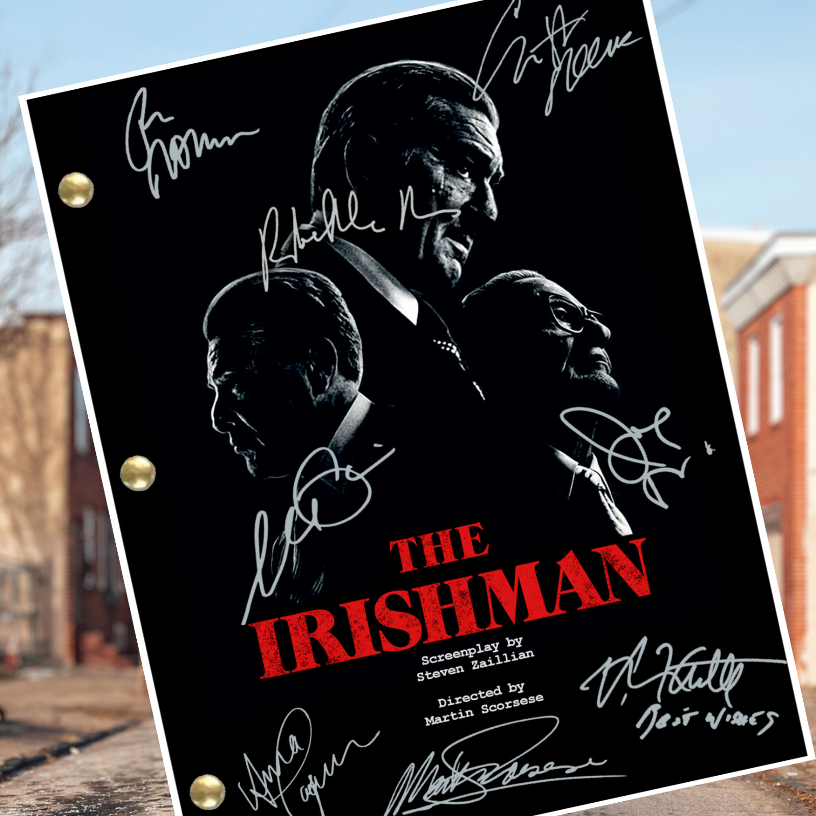 The Irishman Movie Script Signed Autographed Full Screenplay Full Script Reprint