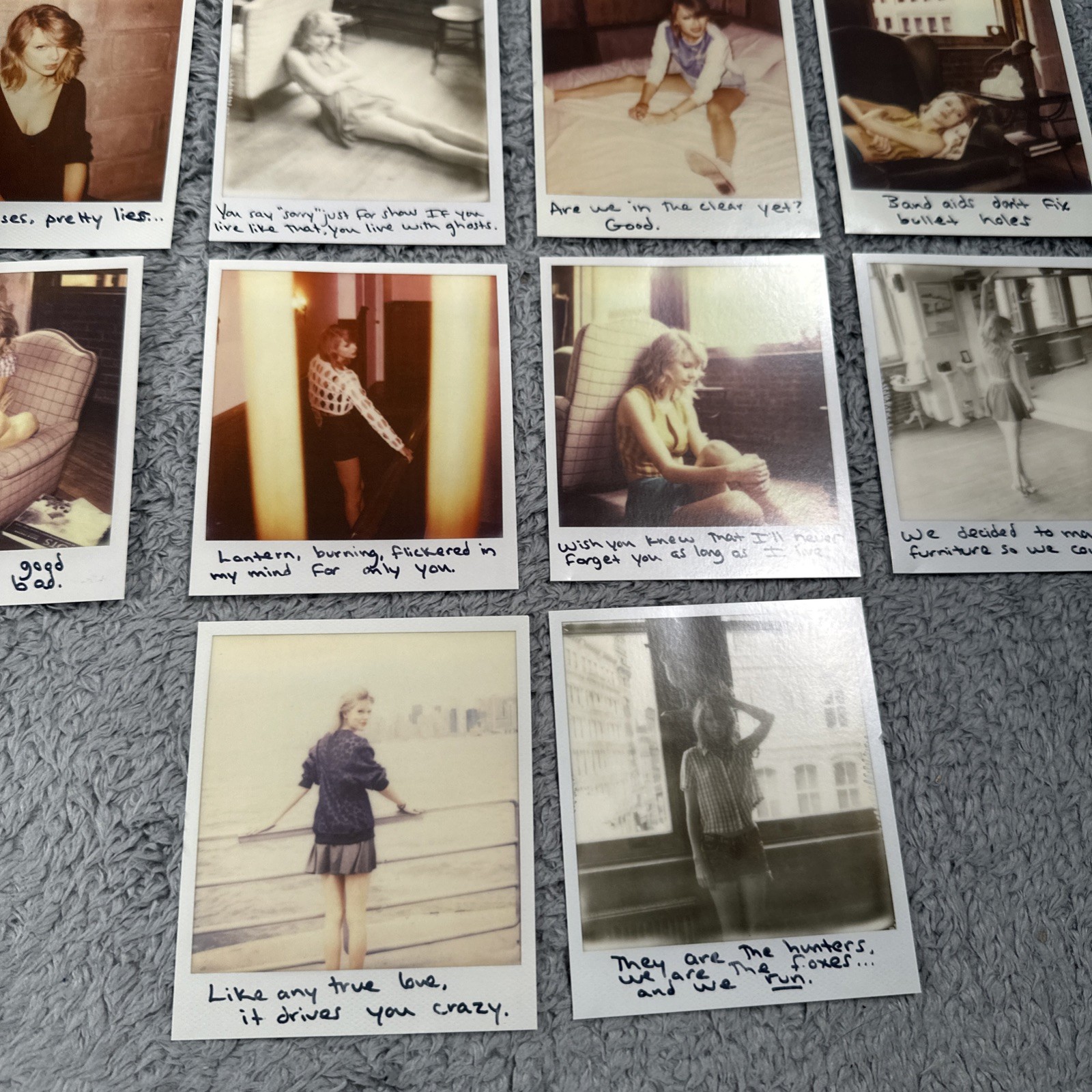 Taylor Swift 1989 Photos from Taylor Set of 13 Polaroids #53-65 Y2K 2014 Picture