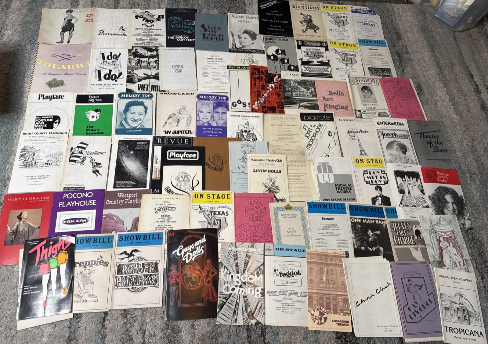 Vintage Lot Of 60+ – A Streetcar Named Desire , Showbill Theater Programs Rare