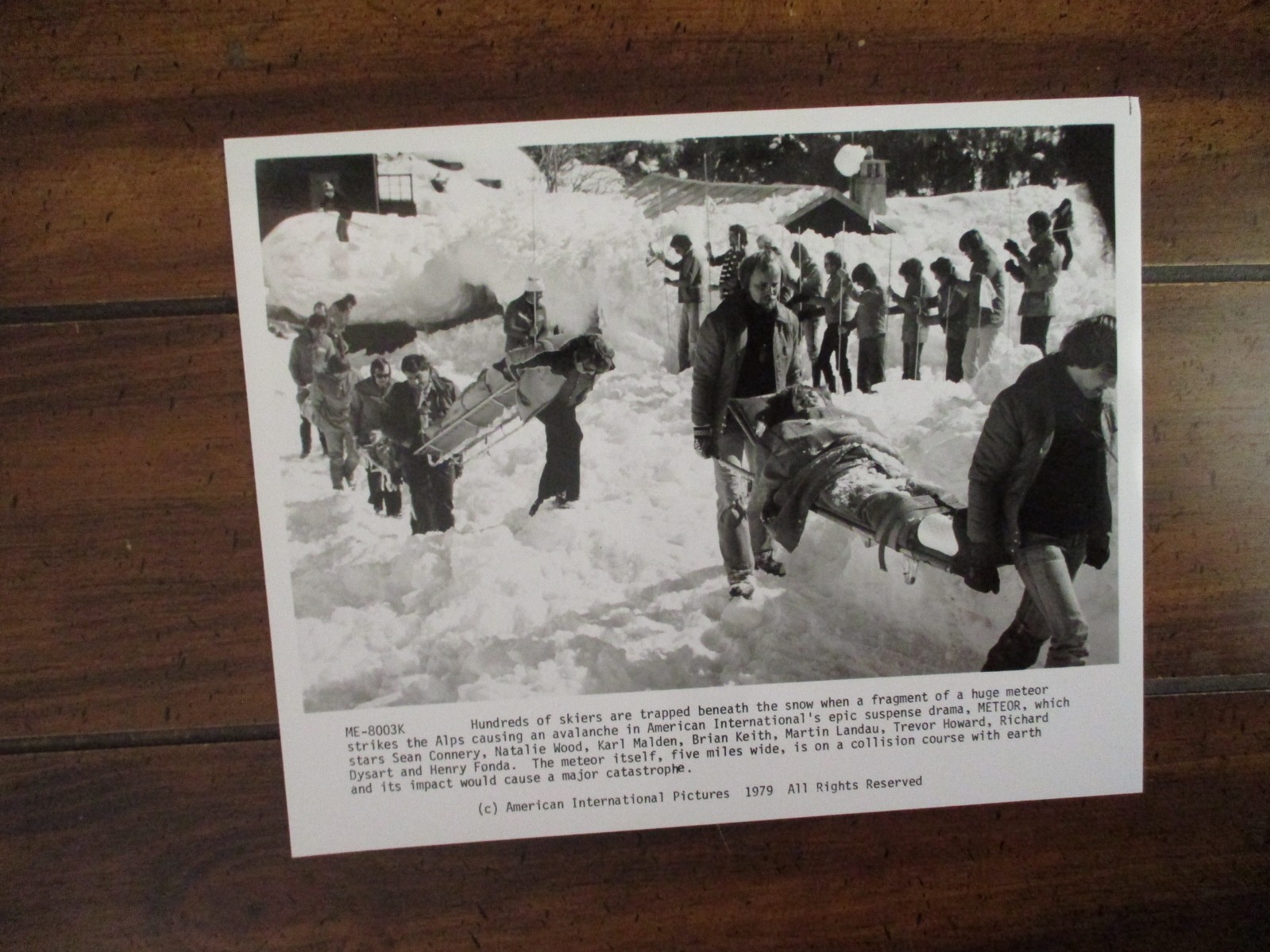 “METEOR” 1979 10 x 8 Glossy Black and White Press Photo