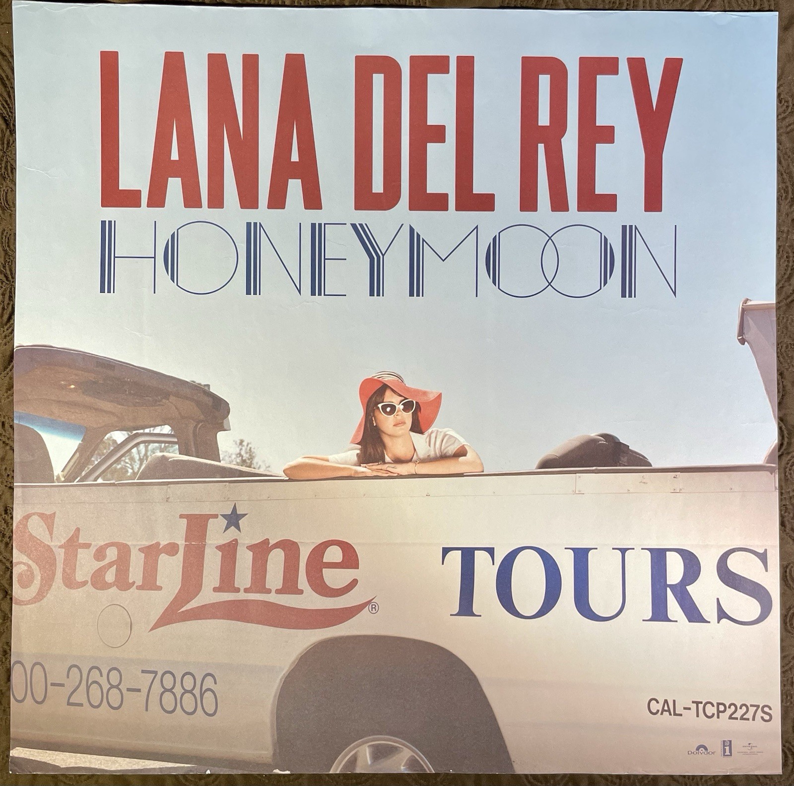 Rare Lana Del Rey Honeymoon Album Poster “21 x 21” Music Store Promo Exclusive