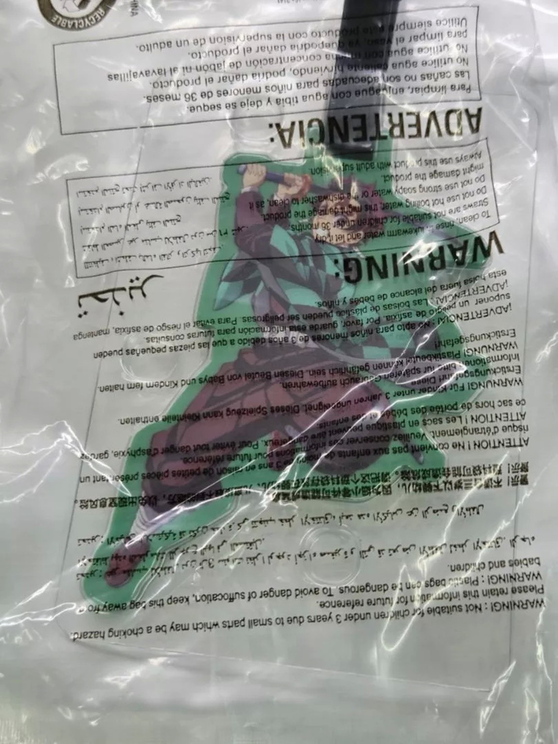 Demon Cup Plastic Type 1 Paper Bucket Popcorn 2D PVC Character Bag Tag Random