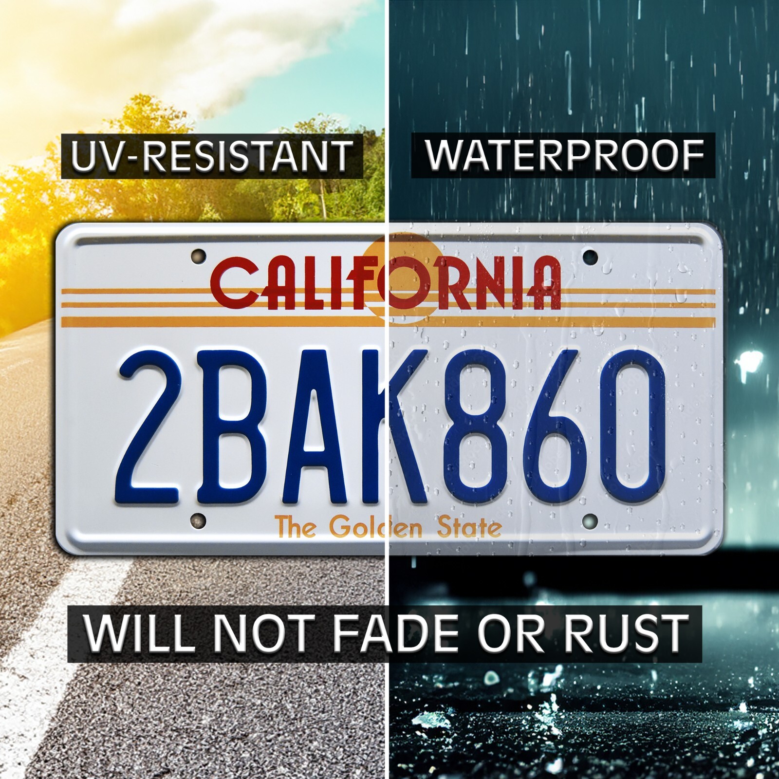 Back to the Future | Marty McFly | Metal Stamped Replica Prop License Plate