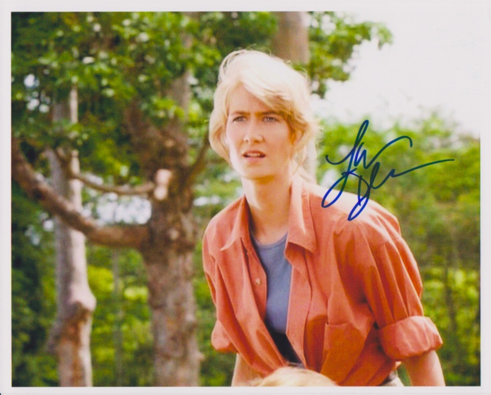 LAURA DERN hand-signed JURASSIC PARK color 8×10 lifetime coa FANTASTIC CLOSEUP