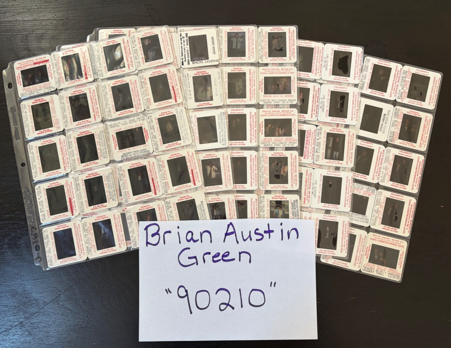 90’s BRIAN AUSTIN GREEN Beverly Hills 90210 ORIG. 35MM SLIDE TRANSPARENCY PHOTOS