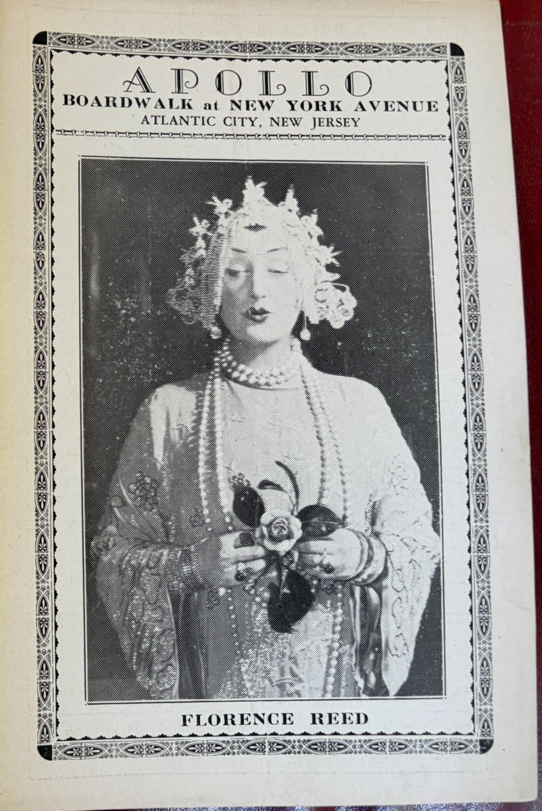 Original Florence Reed “SHANGHAI GESTURE” at the Apollo Theatre 1925 Program #3