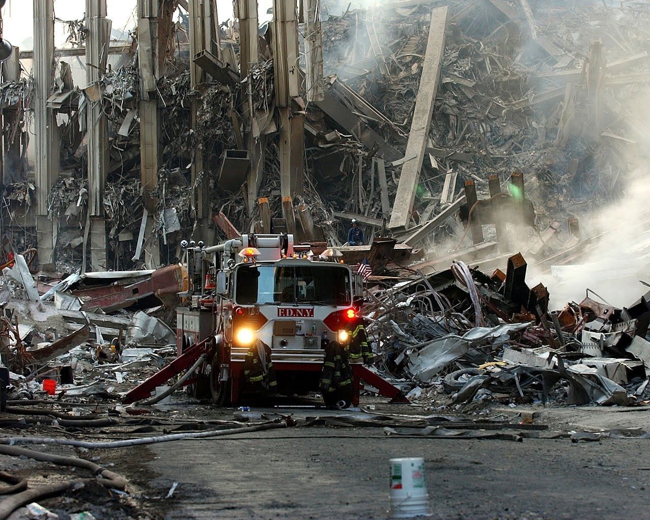 911 NYFD Fire Truck At World Trade Center 8×10 Picture Celebrity Print