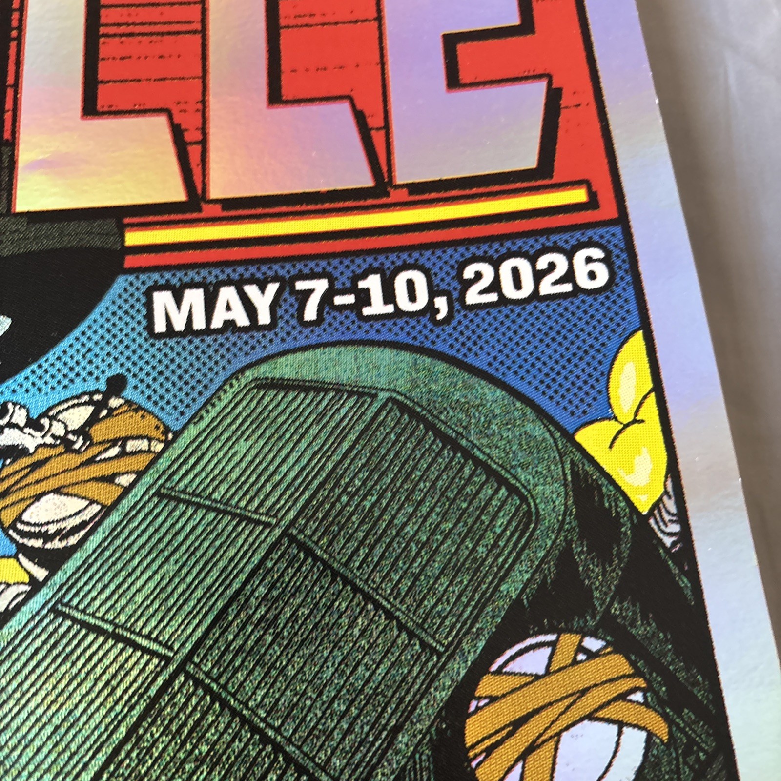Welcome to Rockville 2026 comic book style Foil Poster