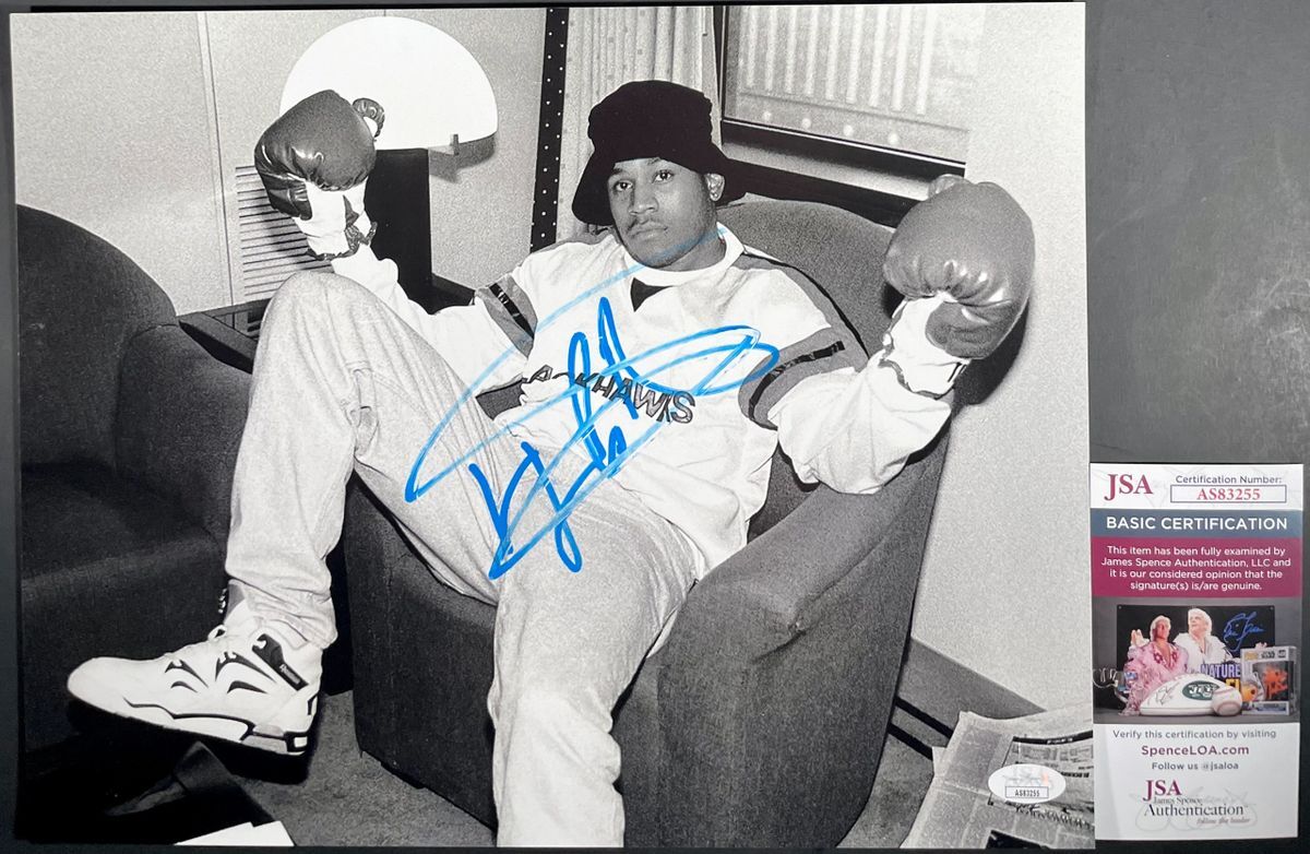 LL Cool J Signed B&W 11×14 Photo B Autograph Hip Hop Rap Artist JSA COA