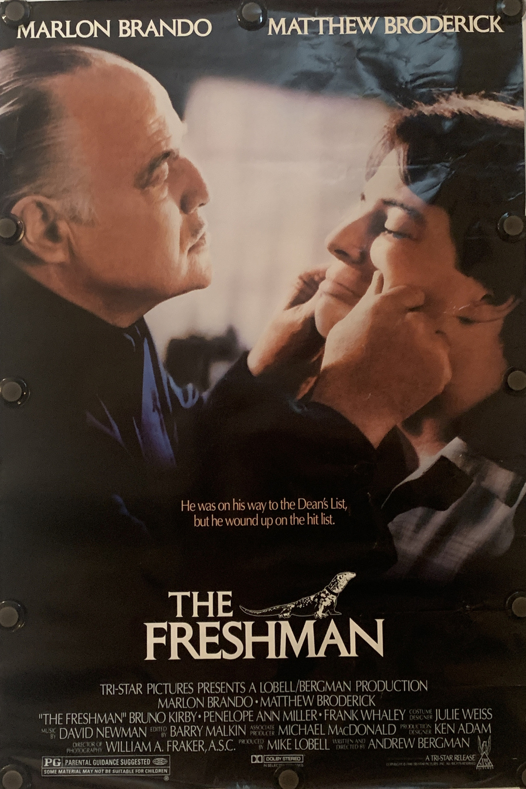 THE FRESHMAN Original SS/Rolled One Sheet Movie Poster – 1990