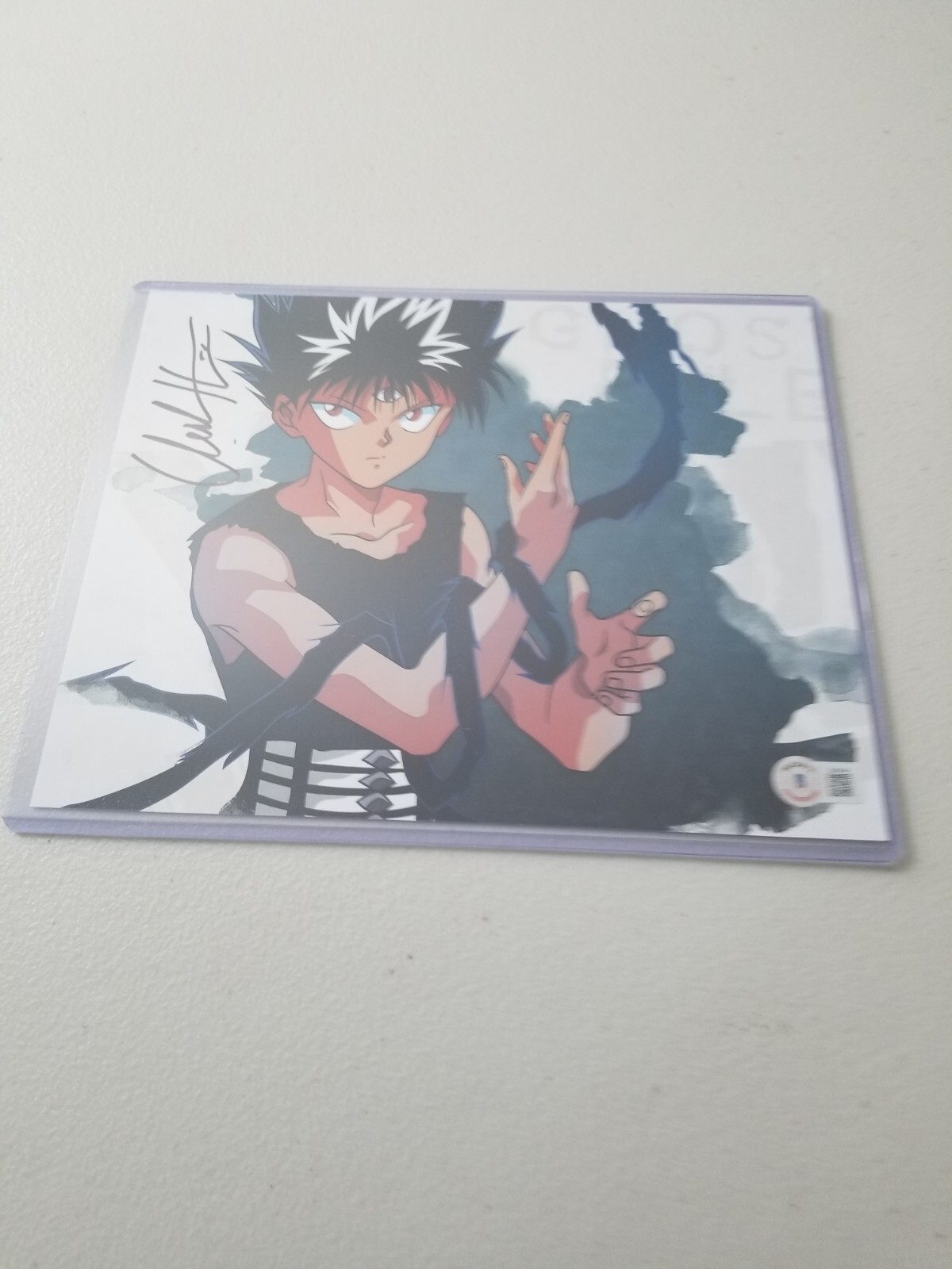 BAM BOX ANIME AUTOGRAPH PRINT CHUCK HUBER HIEI YUYU HAKUSHO BECKETT CERT