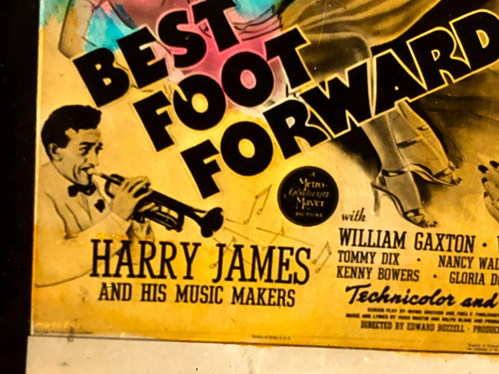 Best Foot Forward Rare Magic Lantern Glass Movie Slide ’43 Lucille Balle