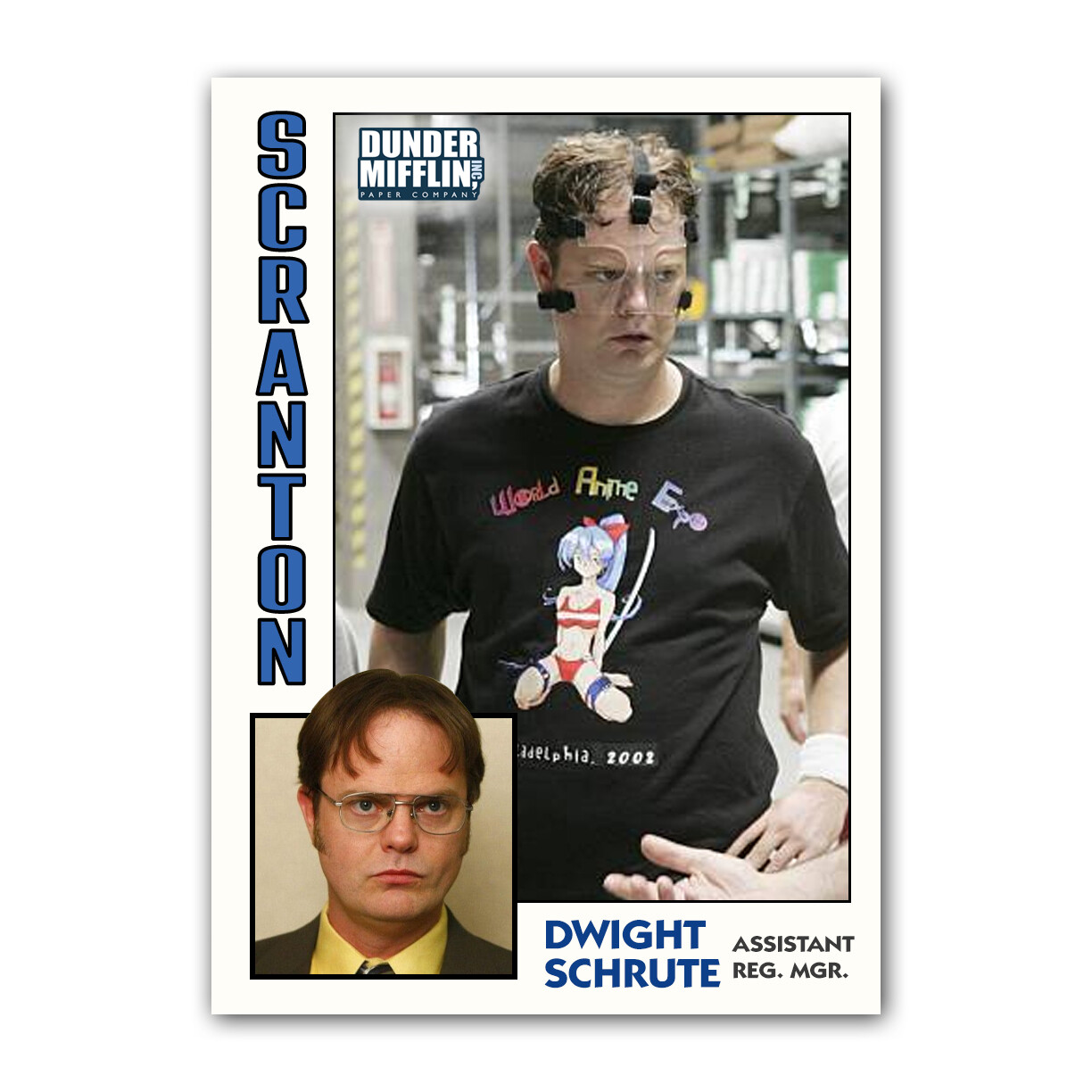 Dwight Schrute Novelty Basketball Trading Card Replica The Office Dunder Mifflin
