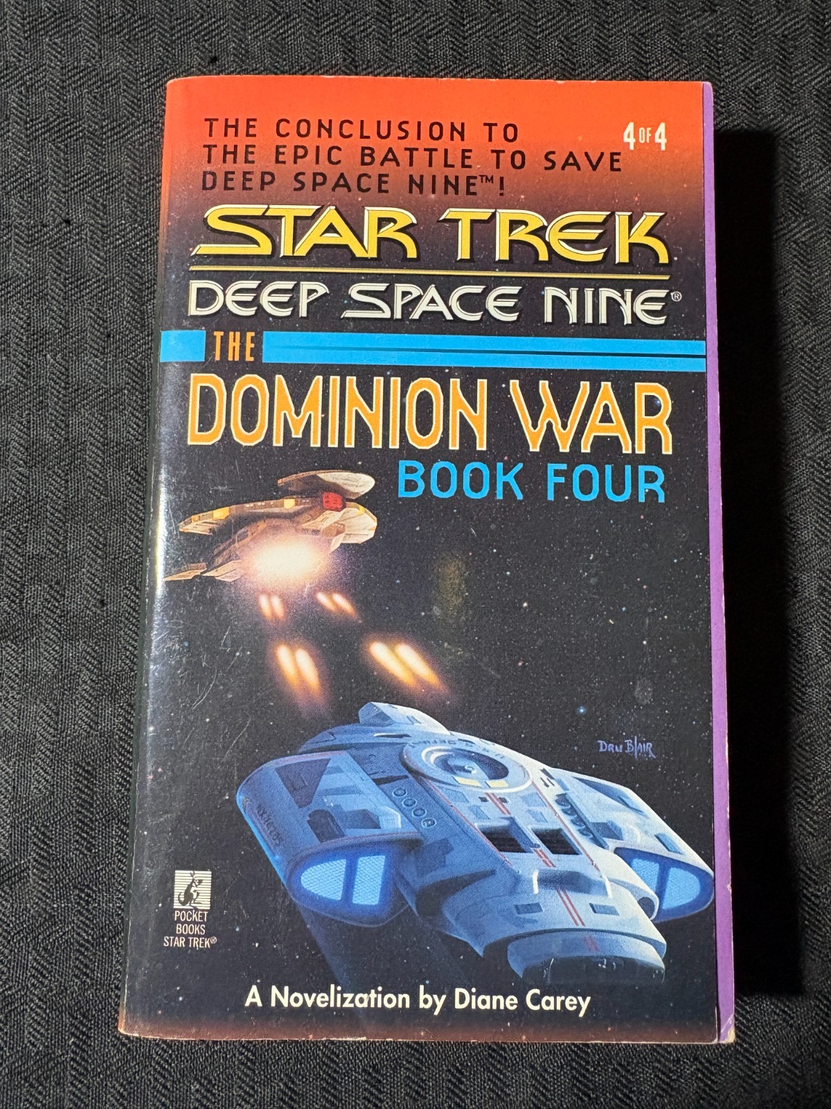 1998 STAR TREK DSN #4 The Dominion War by Carey FN 6.0 1st Pocket Paperback