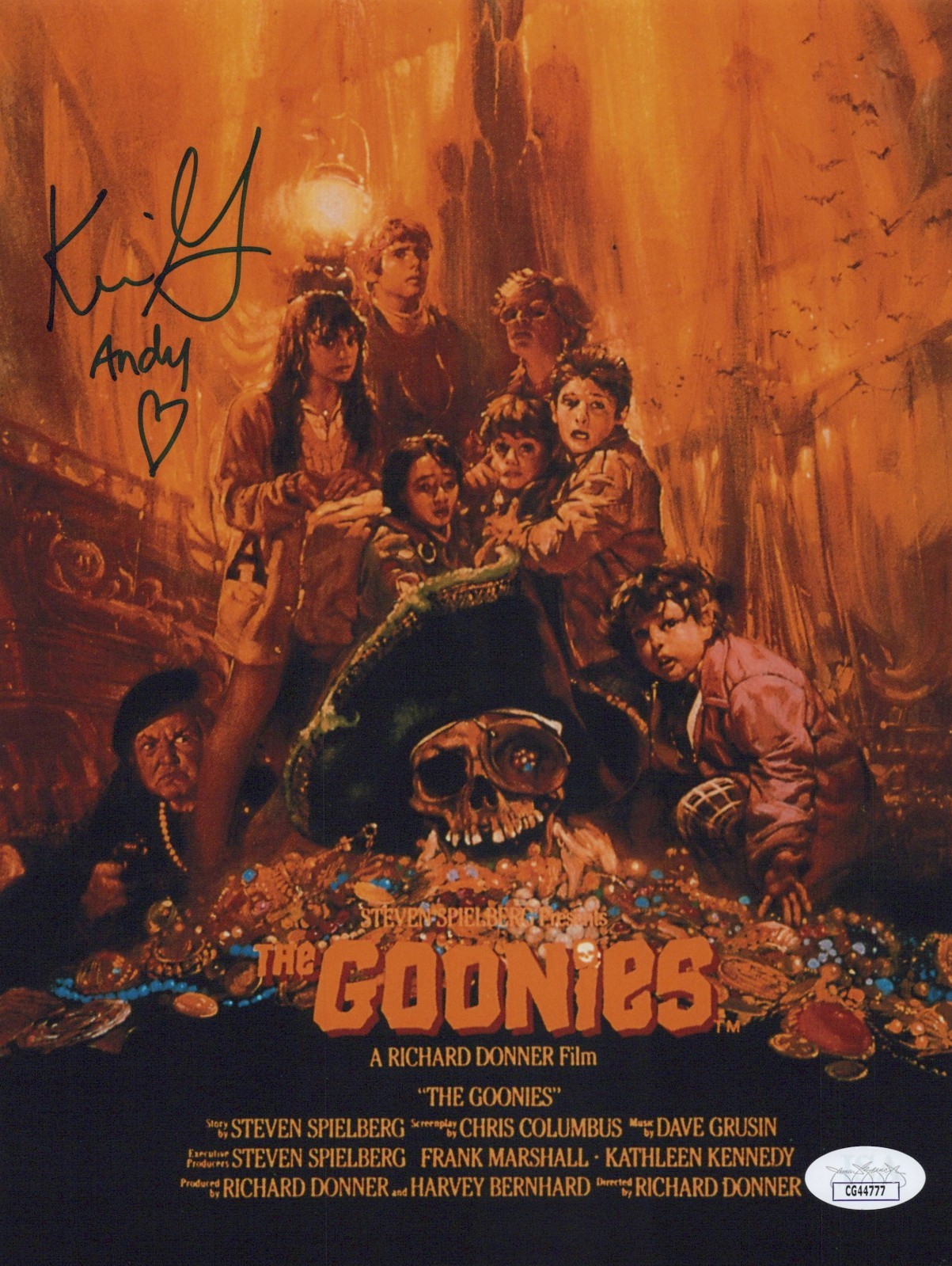 KERRI GREEN Signed THE GOONIES 8×10 Photo Autograph ANDY JSA COA CERT