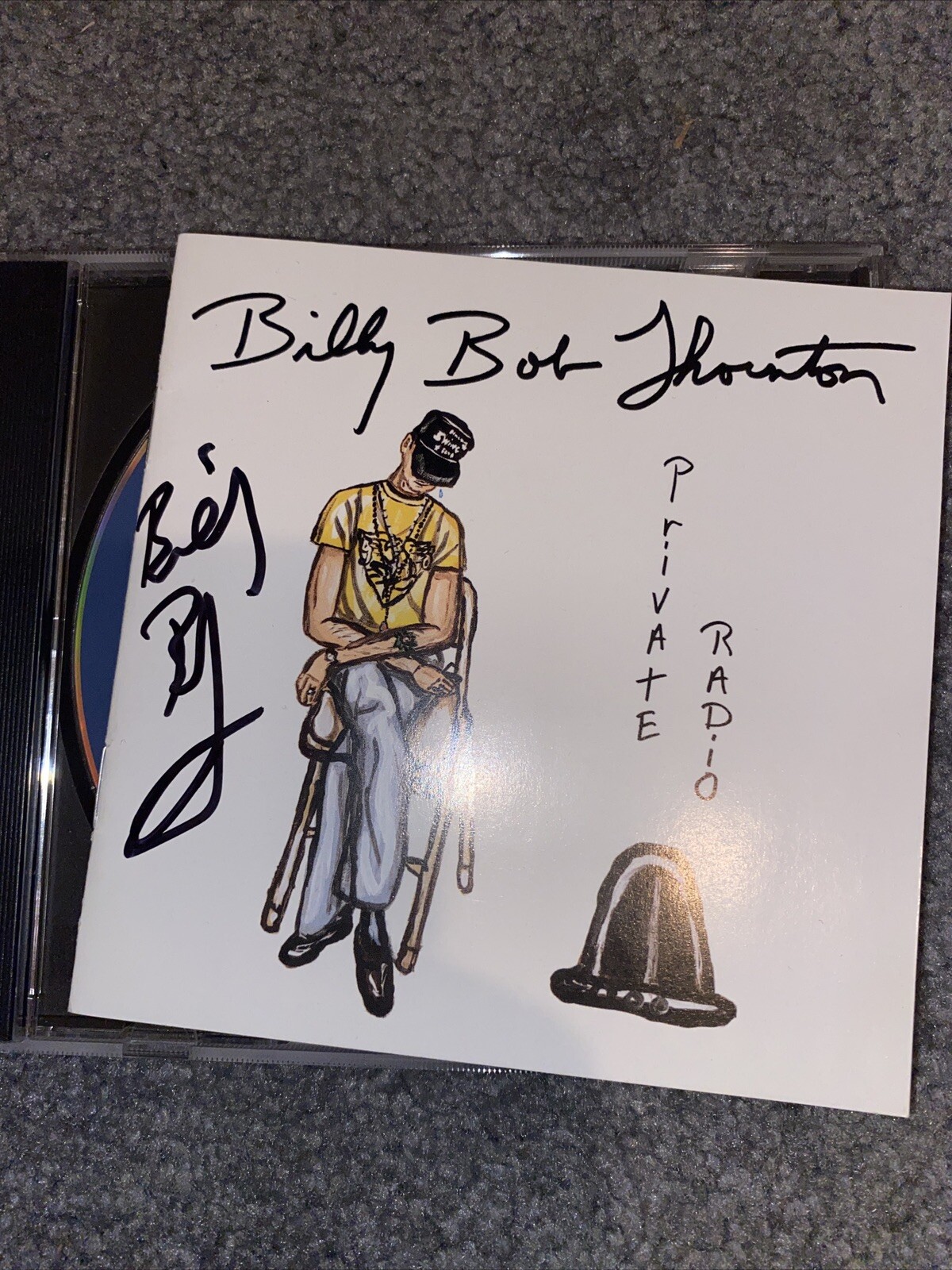 Billy Bob Thornton Autograph Signed CD VERY RARE Private Radio Sling Blade