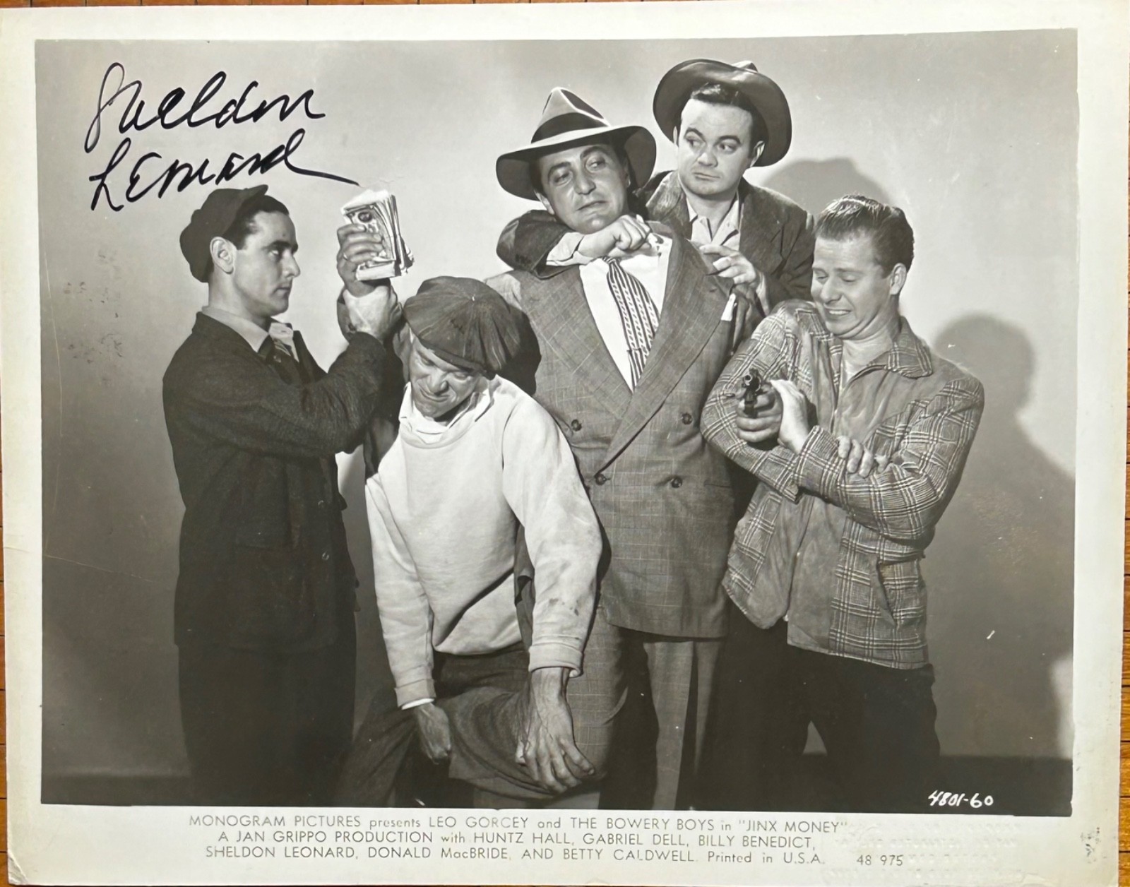 SHELDON LEONARD—SIGNED Bowery Boys PHOTO—JACK BENNY•CAPRA•DICK VAN DYKE•Mayberry
