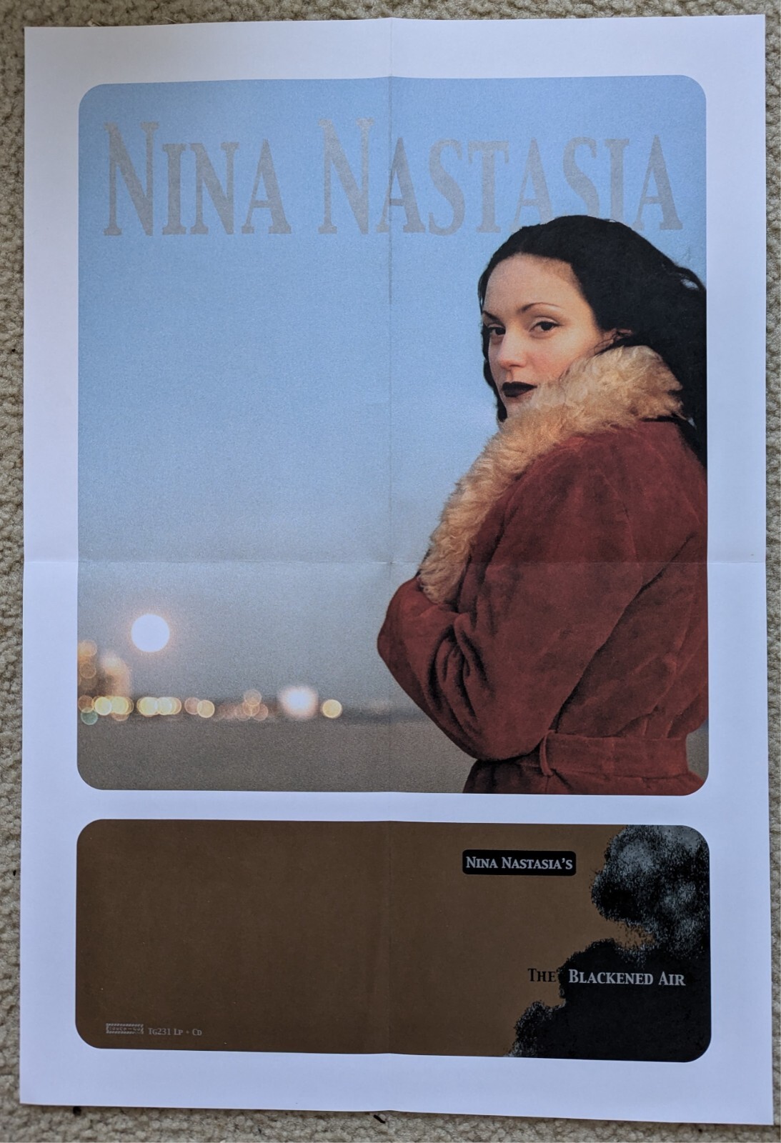 NINA NASTASIA The Blackened Air PROMO POSTER 2002 Touch and Go
