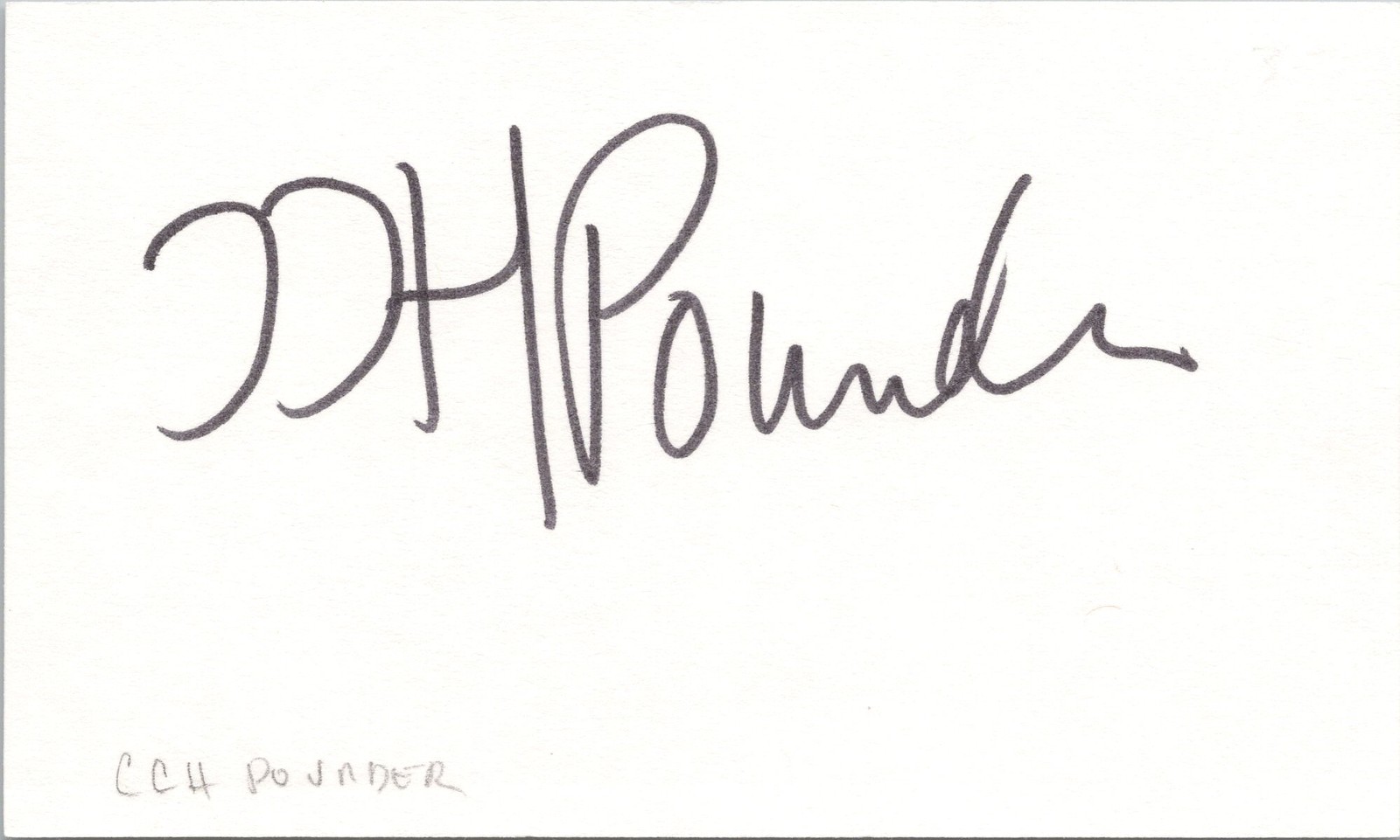 CCH Pounder Signed 3×5 Index Card NCIS New Orleans, Avatar Autographed