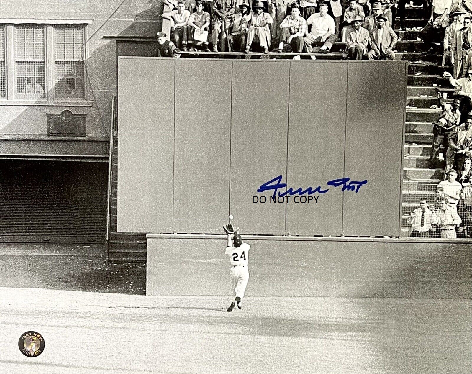 WILLIE MAYS – GIANTS Autographed Signed 8×10 Reprint Photo THE CATCH !!