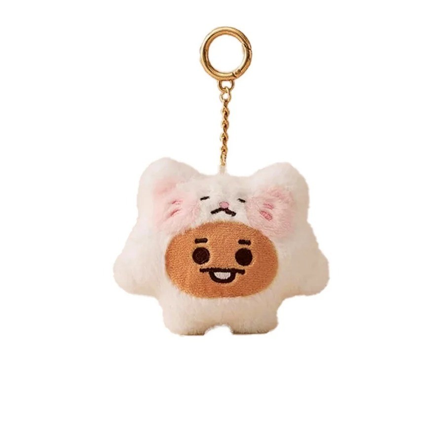 pop BTS BT21 BABY Zoo Series Plush Doll Keychain Doll School Bag Pendant