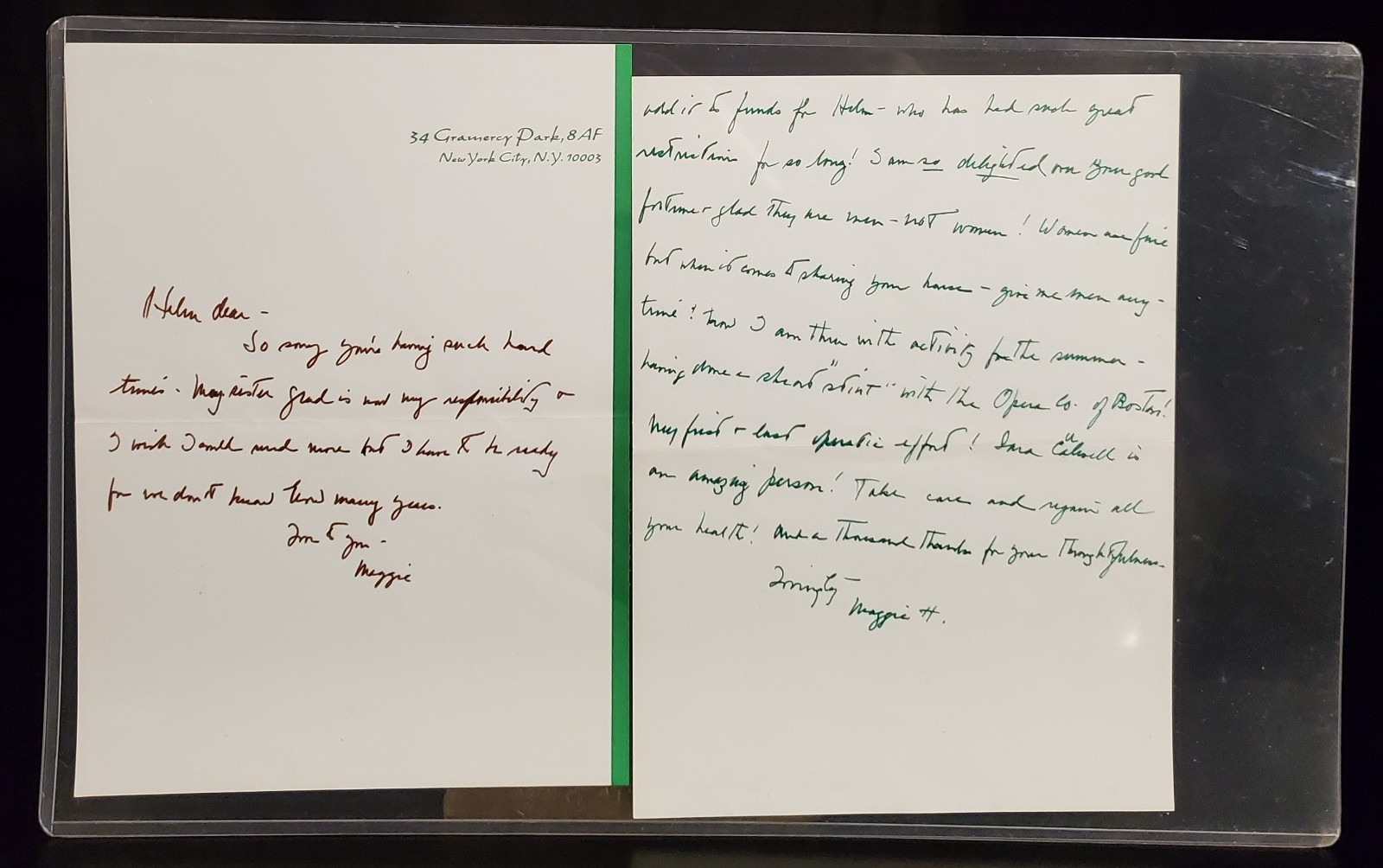 MARGARET HAMILTON AUTOGRAPH LETTER SIGNED WIZARD OF OZ WICKED WITCH COLLECTIBLE