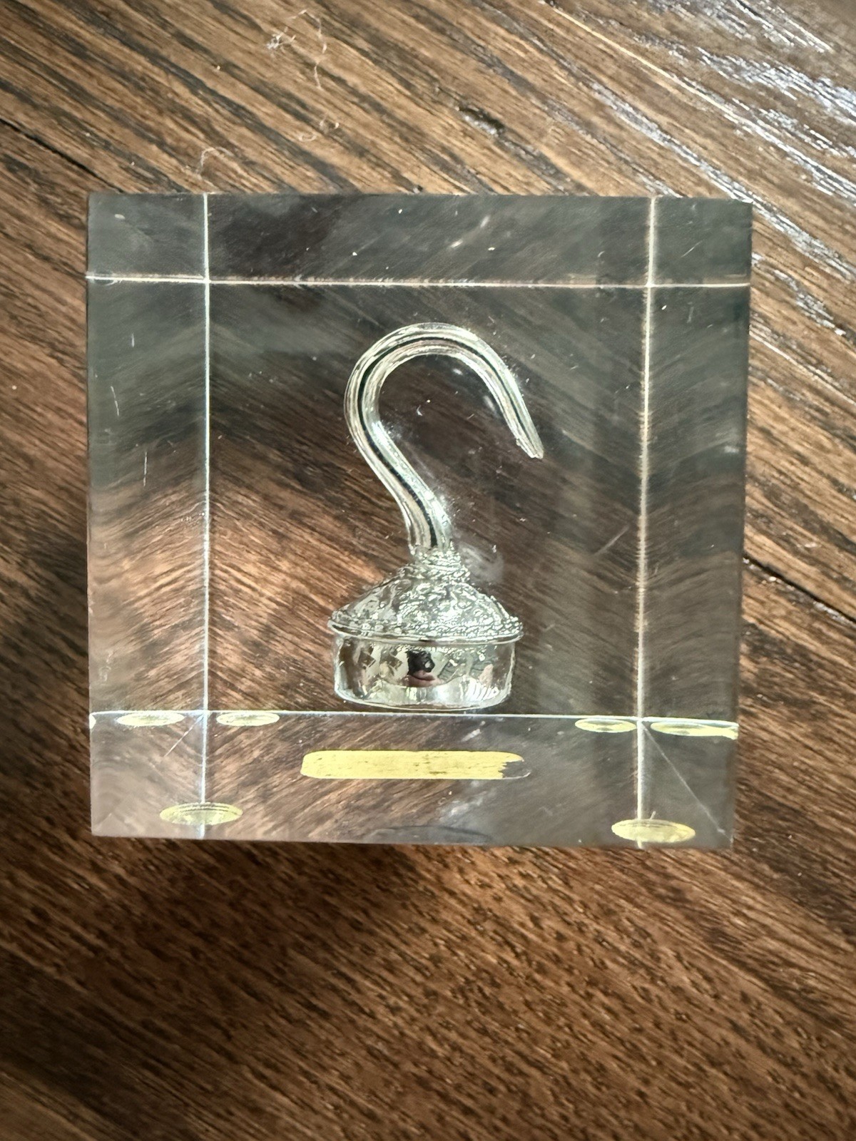 Hook 1991 Movie Crew Gift- Silver Hook Paperweight