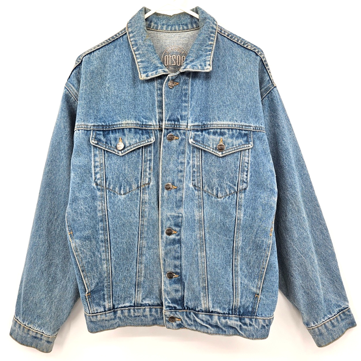 Vintage Beverly Hills 90210 TV Show Cast & Crew Denim Jean Jacket Adult Large