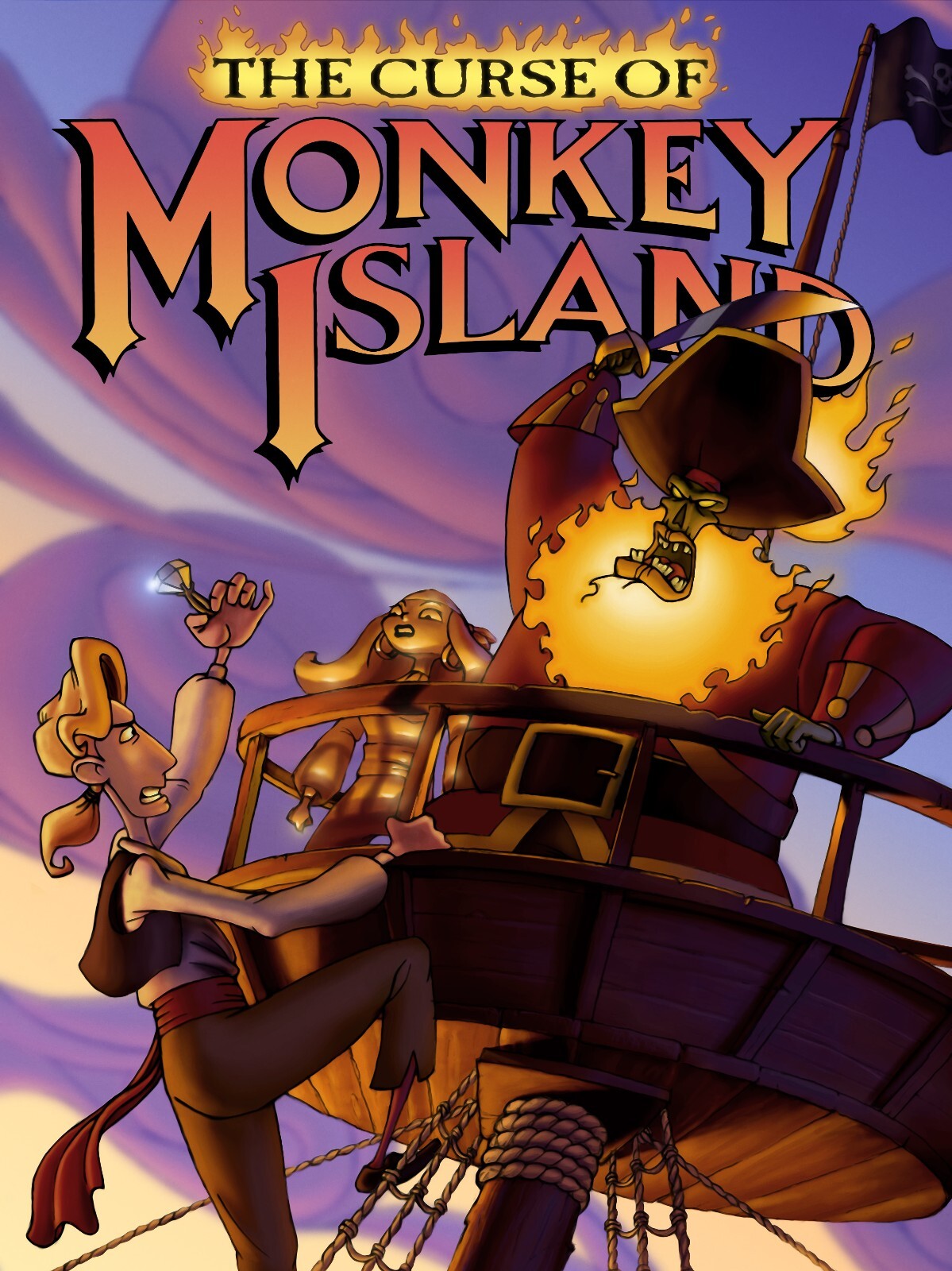 Monkey Island The Curse of Monkey Island Lucas Arts PC Classic Video Game Poster