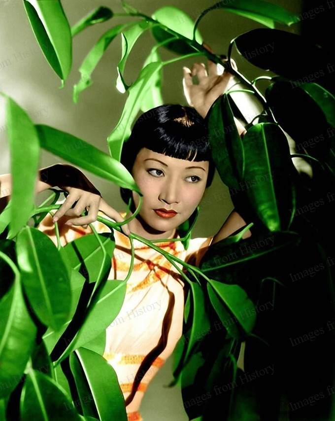 8×10 Print Anna May Wong Beautiful Colorized Portrait #AW21