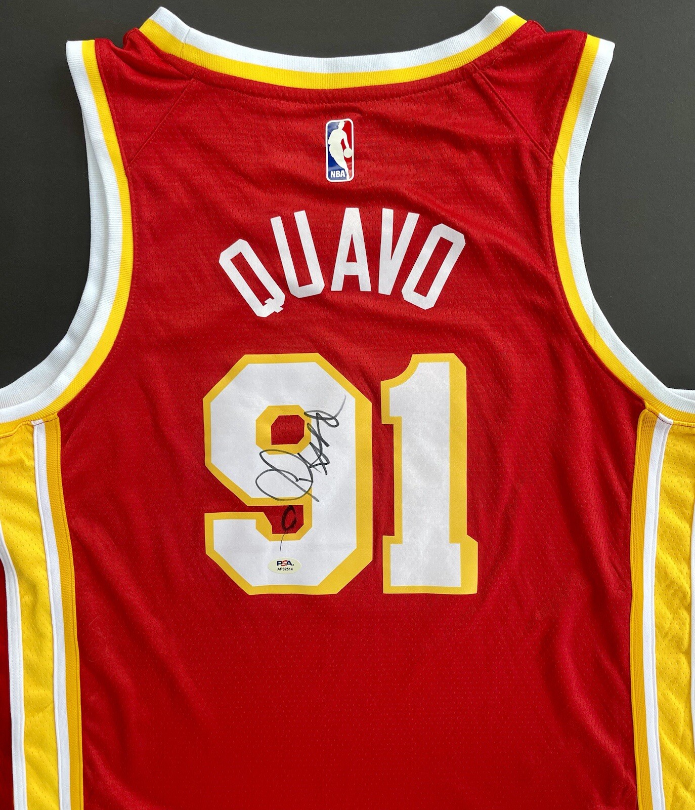 Quavo Huncho Signed Autographed Atlanta Hawks Jersey Migos Psa/Dna Coa