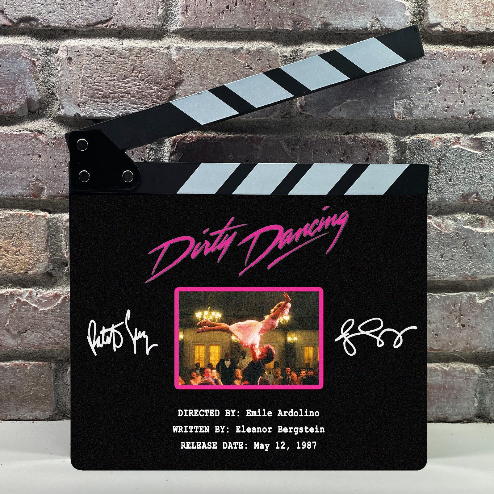Dirty Dancing Signed Facsimile Clapboard Prop – 80s Romance Movie Memorabilia