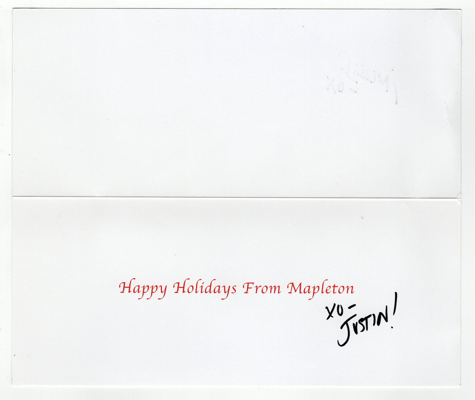 Justin Theroux Fallout Autographed Signed Greeting Card AMCo COA 1843