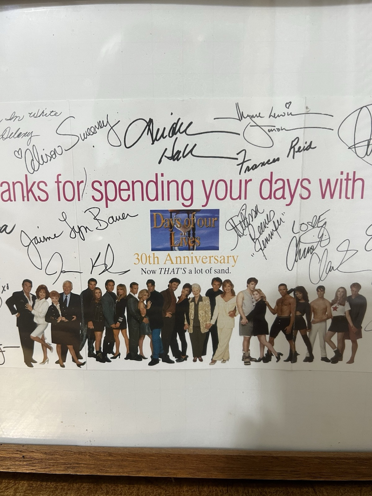 Days Of Our Lives 30th Anniversary Autographed Cast 1995