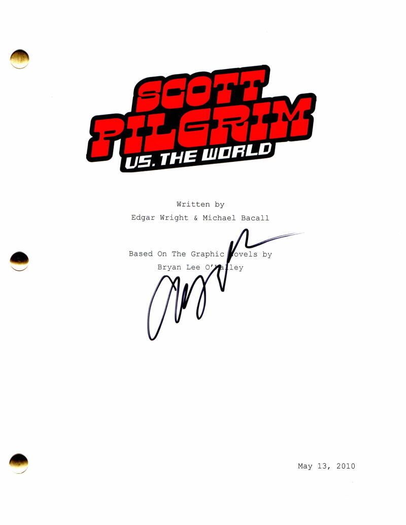 Aubrey Plaza Signed Autograph Scott Pilgrim vs The World Full Movie Script Rare