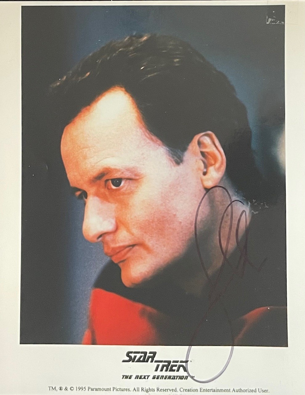 John de Lancie STAR TREK TNG “Q” Signed 8X10 Photo