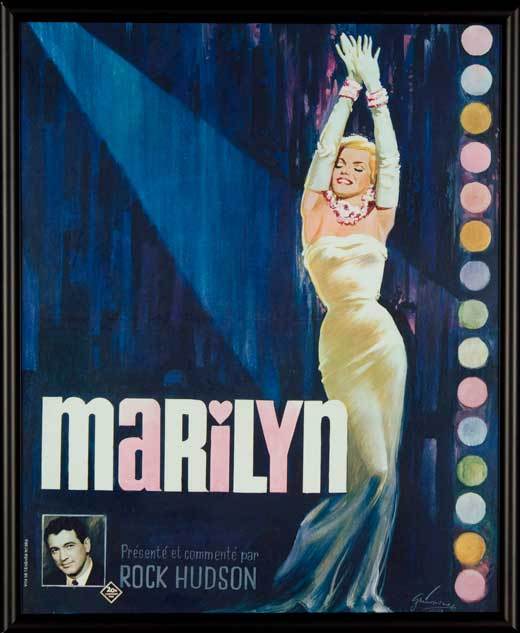MARILYN Movie POSTER 11×17 C Marilyn Monroe Rock Hudson
